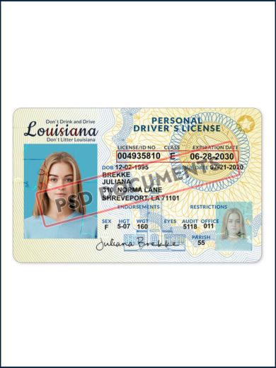 Louisiana Driver License