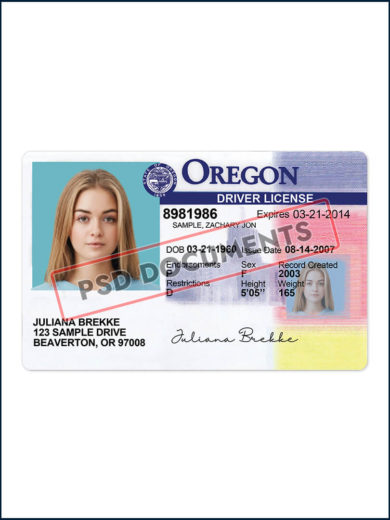 Oregon Drivers License