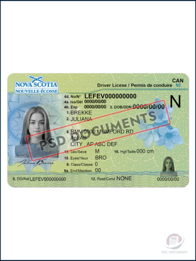 Nova Scotia Drivers License