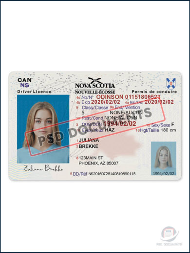 Nova Scotia Drivers License