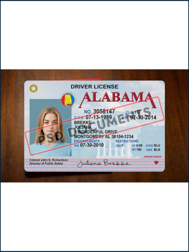 Alabama Driving License